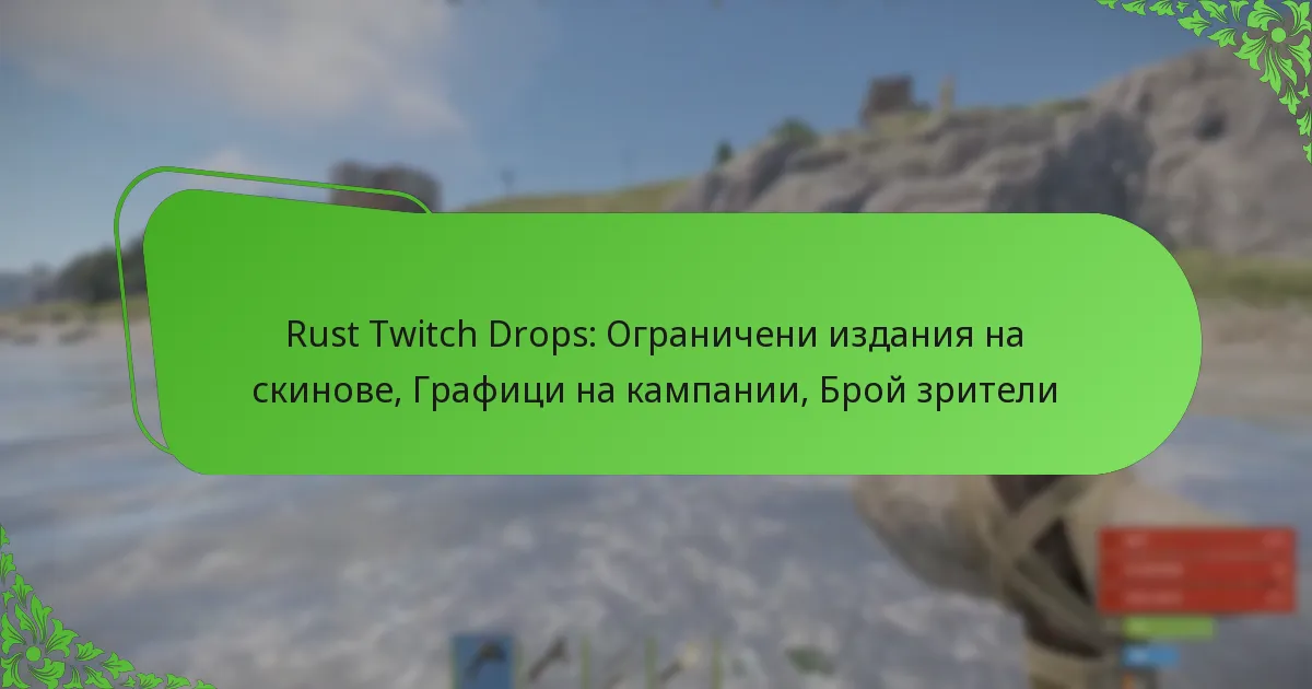 Rust Twitch Drops: Ограничени издания на скинове, Графици на кампании, Брой зрители