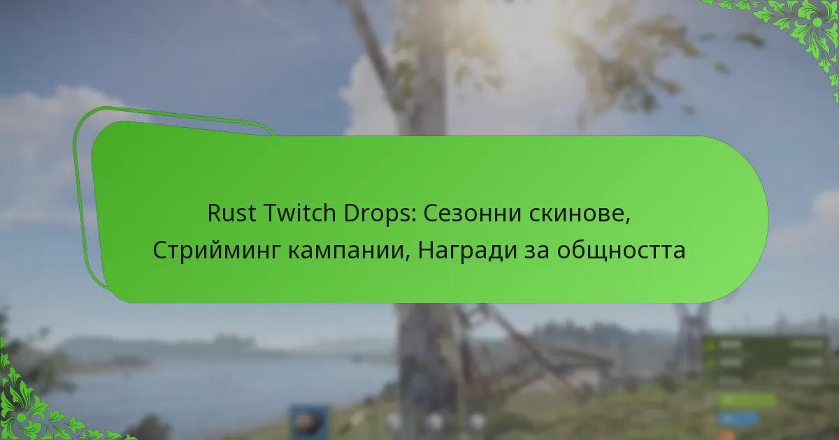 Rust Twitch Drops: Сезонни скинове, Стрийминг кампании, Награди за общността