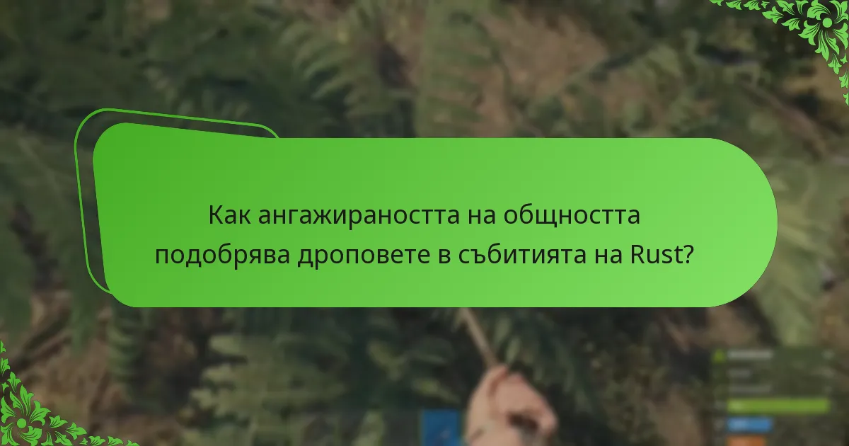 Как ангажираността на общността подобрява дроповете в събитията на Rust?