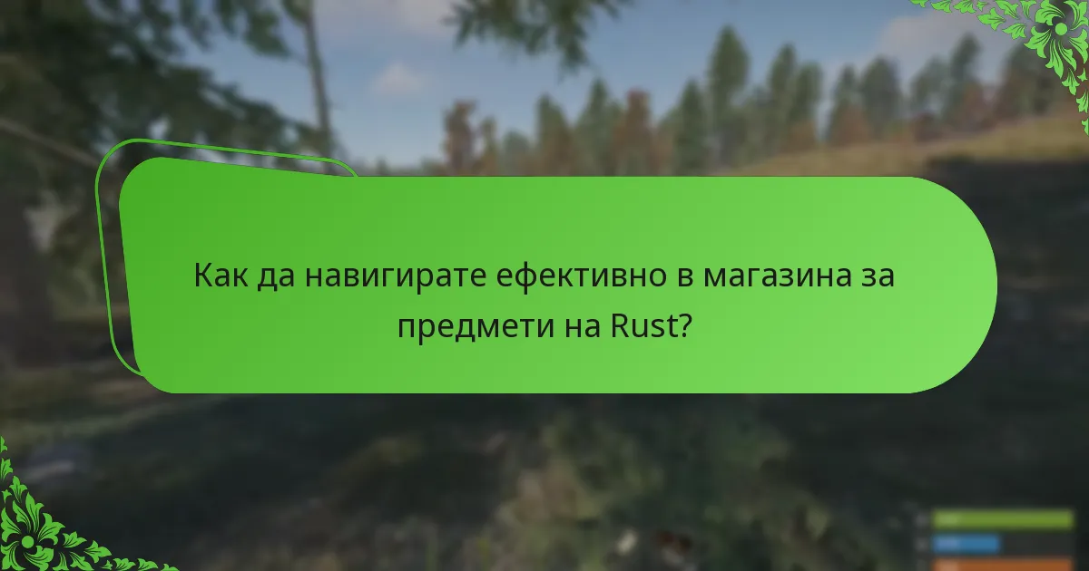 Как да навигирате ефективно в магазина за предмети на Rust?