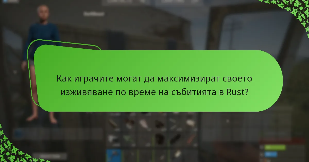 Как играчите могат да максимизират своето изживяване по време на събитията в Rust?