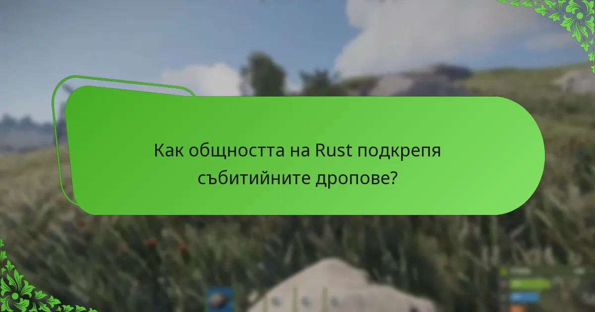 Как общността на Rust подкрепя събитийните дропове?