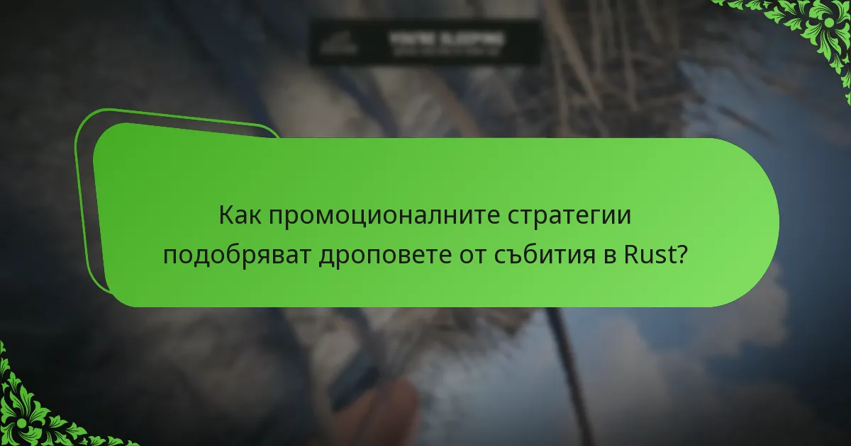 Как промоционалните стратегии подобряват дроповете от събития в Rust?