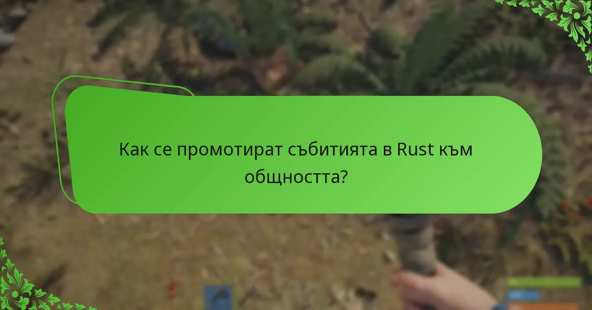 Как се промотират събитията в Rust към общността?