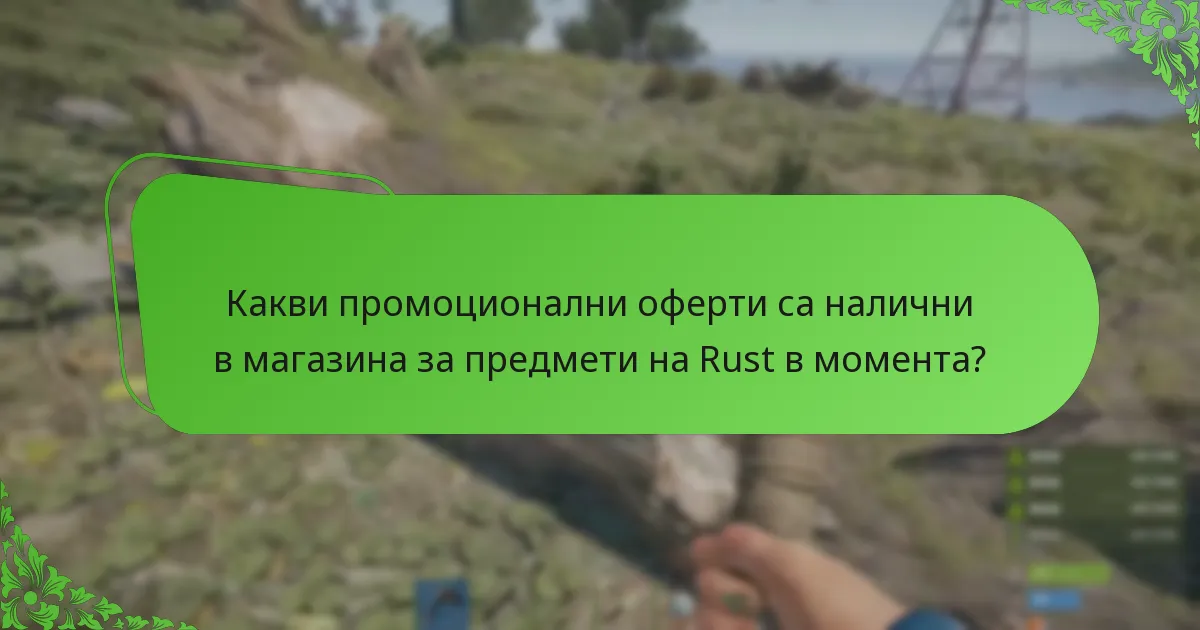 Какви промоционални оферти са налични в магазина за предмети на Rust в момента?