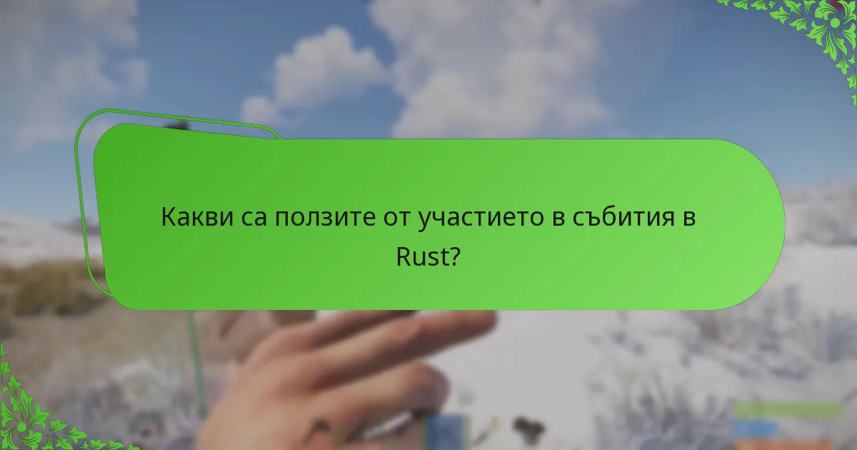 Какви са ползите от участието в събития в Rust?