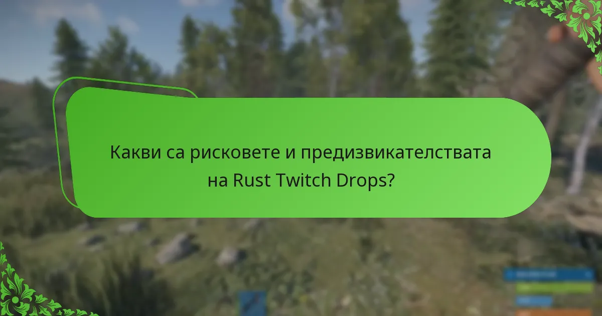 Какви са рисковете и предизвикателствата на Rust Twitch Drops?